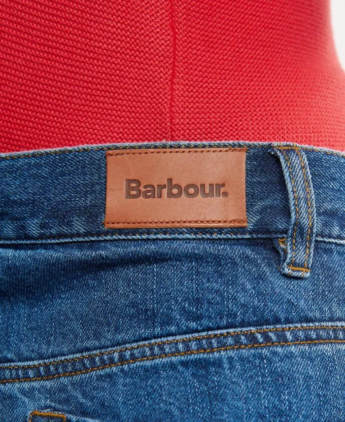 Westbury Barrel Leg Jeans Ecru Women Barbour Trousers and Shorts