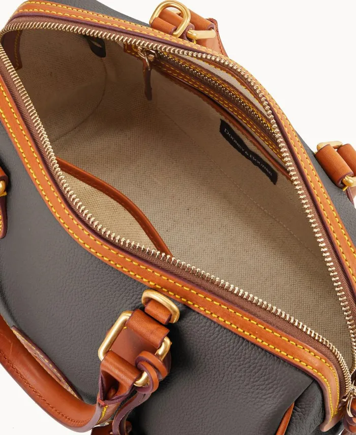 Woman All Weather Leather 30 Barrel Satchel 28 Black Dooney and Bourke Satchels