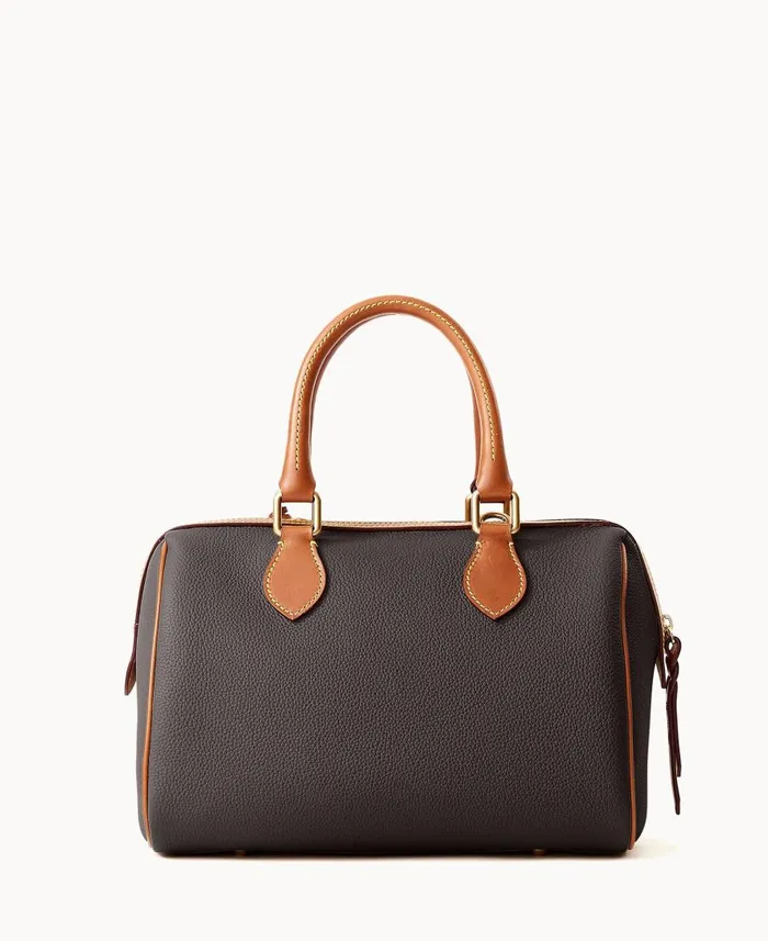 Woman All Weather Leather 30 Barrel Satchel 28 Black Dooney and Bourke Satchels