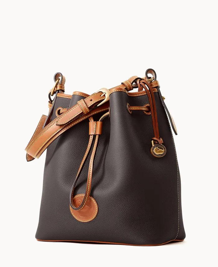 Woman All Weather Leather 30 Drawstring 25 Black Dooney and Bourke Shoulder Bags Woman All Weather Leather 30 Drawstring 25 Black Dooney and Bourke Shoulder Bags