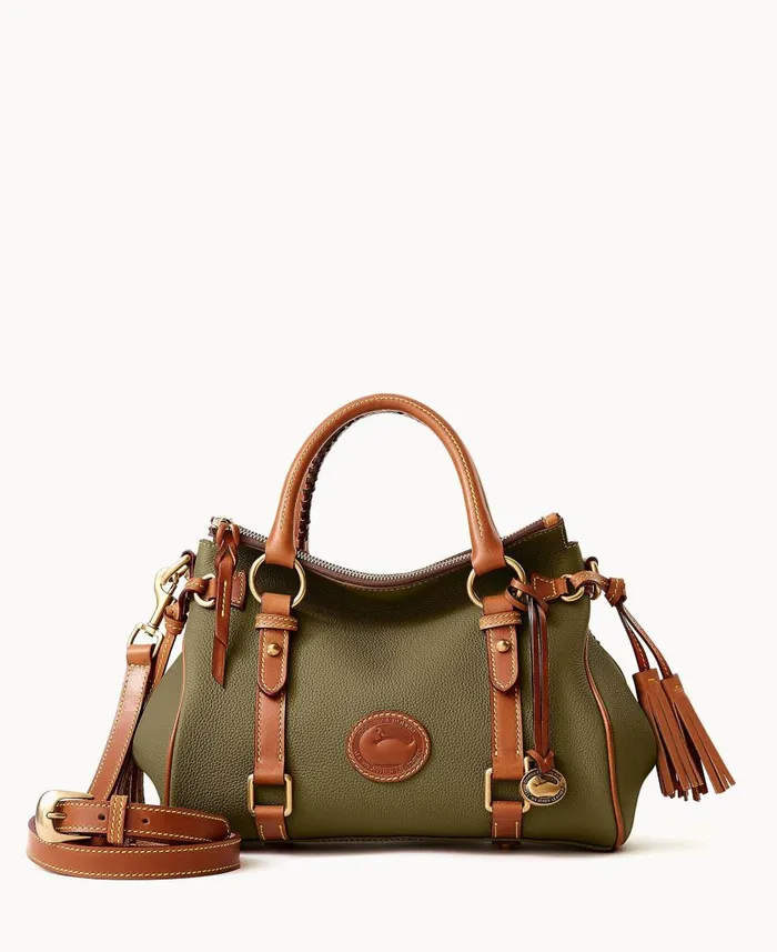 Woman All Weather Leather 30 Satchel 30 Green Dooney and Bourke Satchels