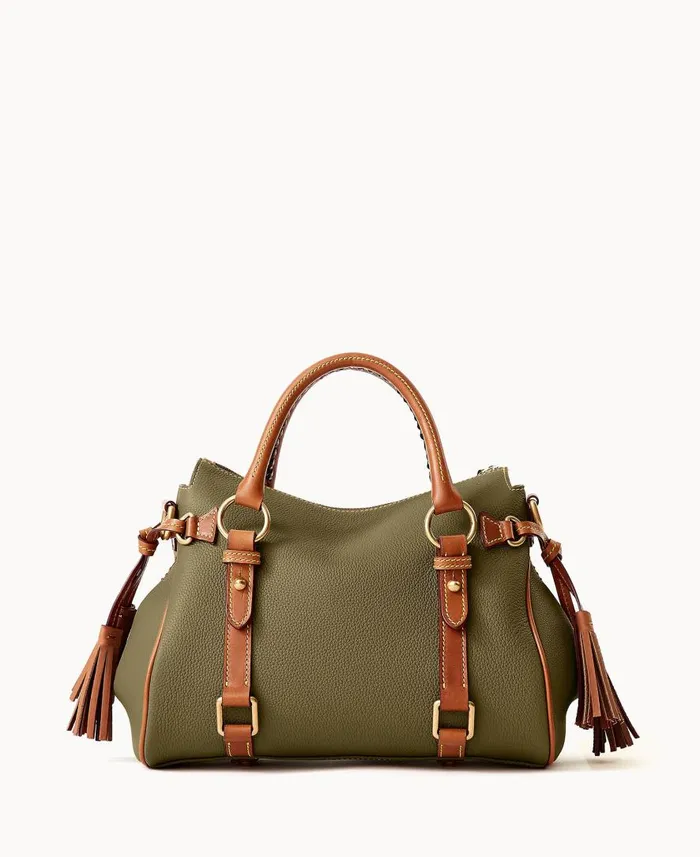 Woman All Weather Leather 30 Satchel 30 Green Dooney and Bourke Satchels Woman All Weather Leather 30 Satchel 30 Green Dooney and Bourke Satchels