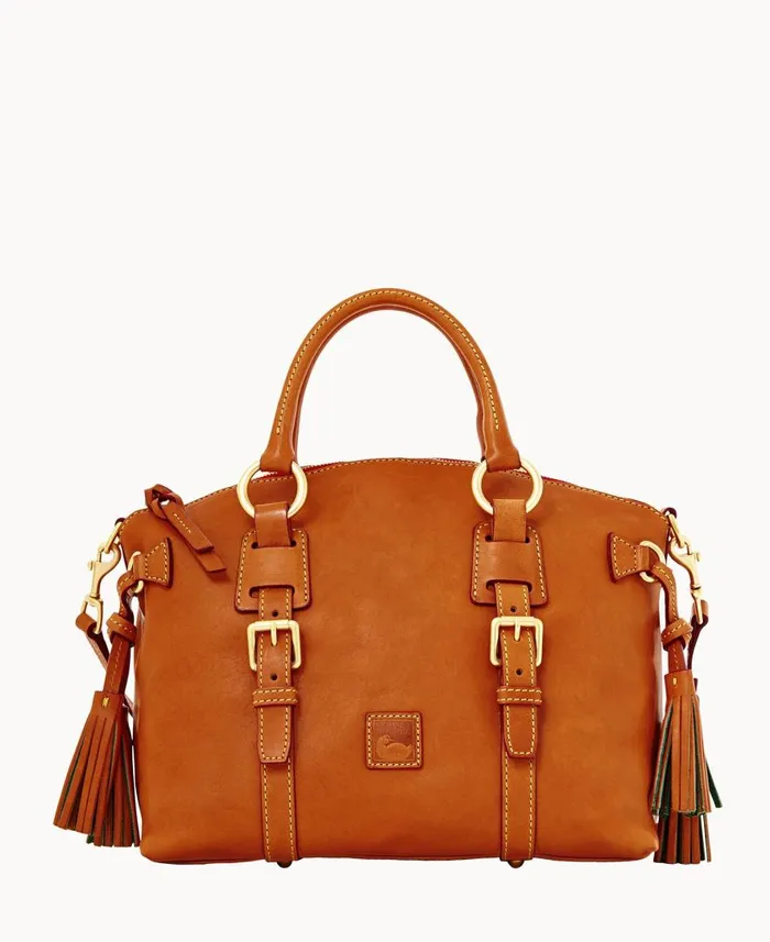 Woman Florentine Bristol Satchel Natural Dooney and Bourke Satchels
