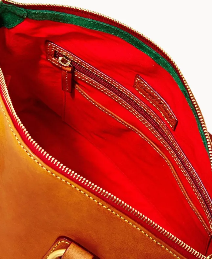 Woman Florentine Bristol Satchel Natural Dooney and Bourke Satchels Woman Florentine Bristol Satchel Natural Dooney and Bourke Satchels