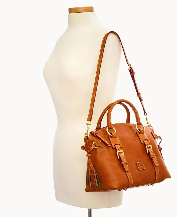 Woman Florentine Bristol Satchel Natural Dooney and Bourke Satchels Woman Florentine Bristol Satchel Natural Dooney and Bourke Satchels