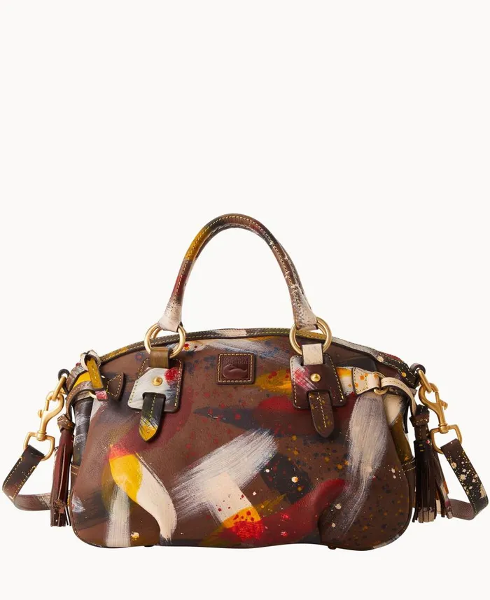 Woman Florentine Dipinta Medium Mail Satchel Brown Tmoro Dooney and Bourke Satchels
