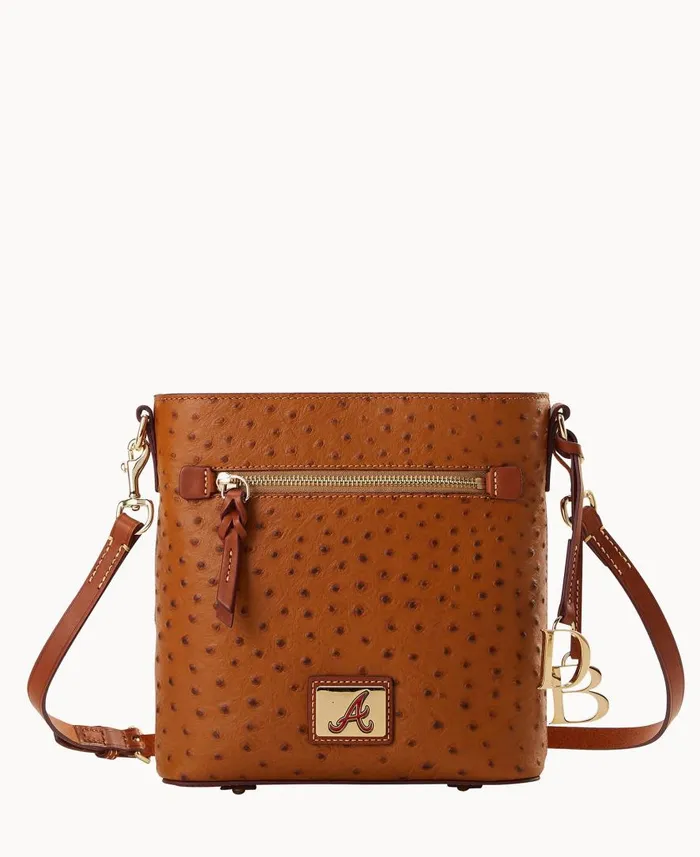 Woman MLB Braves Zip Crossbody Braves Dooney and Bourke Crossbodies