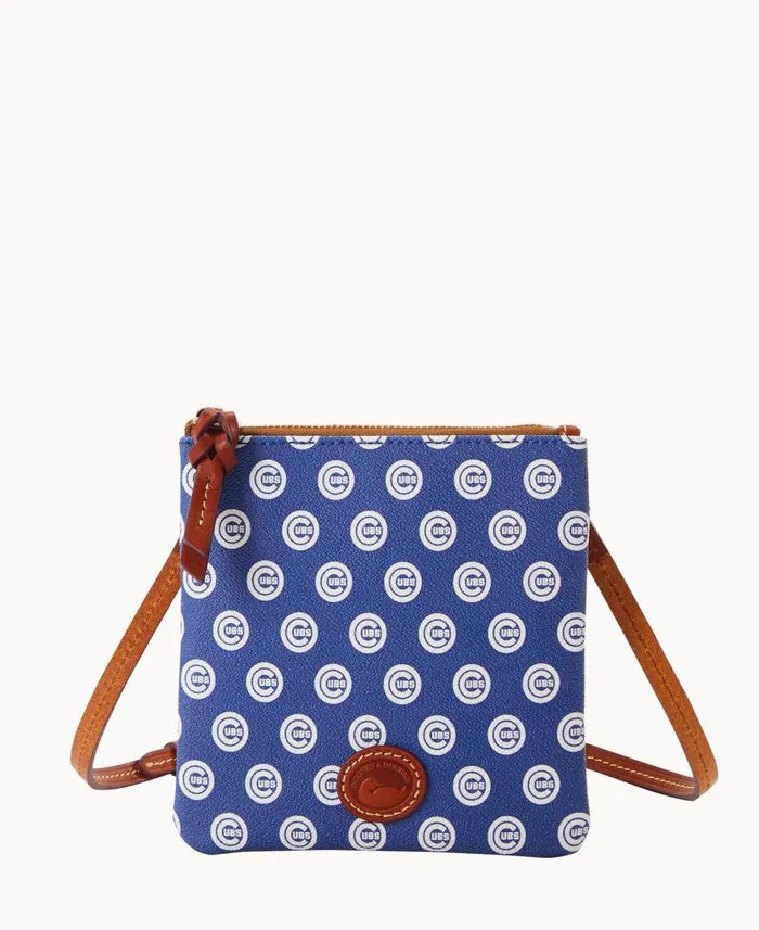 Woman MLB Cubs Small North South Top Zip Crossbody Cubs Dooney and Bourke Crossbodies