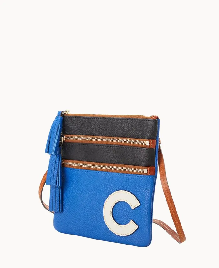 Woman MLB Cubs Triple Zip Crossbody Cubs Dooney and Bourke Crossbodies Woman MLB Cubs Triple Zip Crossbody Cubs Dooney and Bourke Crossbodies