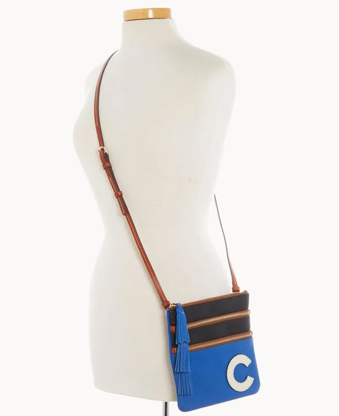 Woman MLB Cubs Triple Zip Crossbody Cubs Dooney and Bourke Crossbodies Woman MLB Cubs Triple Zip Crossbody Cubs Dooney and Bourke Crossbodies