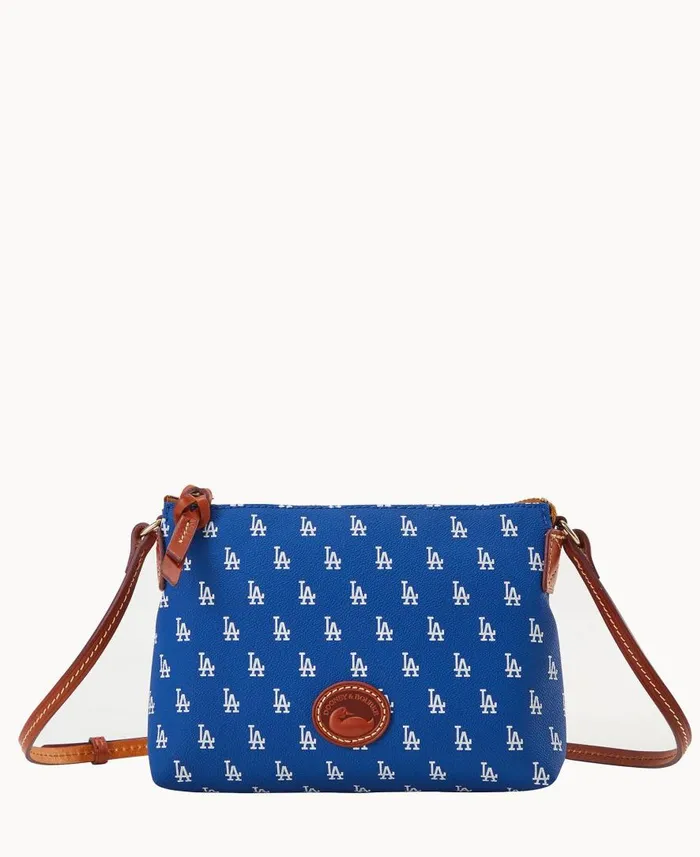 Woman MLB Dodgers Crossbody Pouchette Dodgers Dooney and Bourke Crossbodies