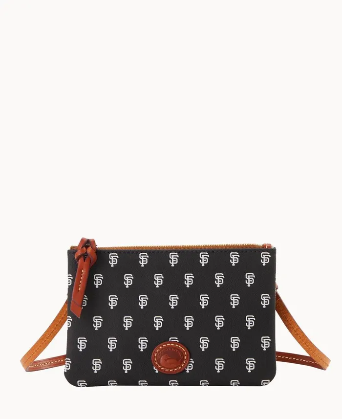 Woman MLB Giants Top Zip Crossbody Giants Dooney and Bourke Crossbodies