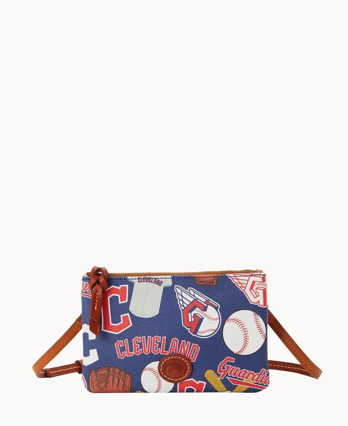 Woman MLB Guardians Top Zip Crossbody Guardians Dooney and Bourke Crossbodies