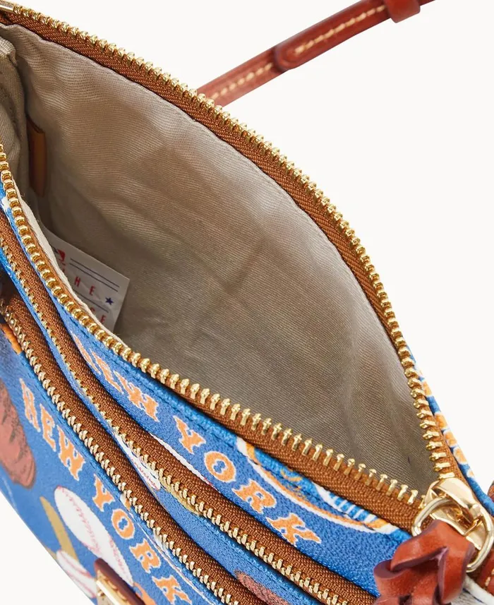 Woman MLB Mets N S Triple Zip Crossbody Mets Dooney and Bourke Crossbodies Woman MLB Mets N S Triple Zip Crossbody Mets Dooney and Bourke Crossbodies