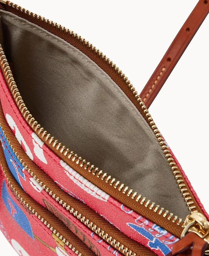 Woman MLB Phillies N S Triple Zip Crossbody Phillies Dooney and Bourke Crossbodies Woman MLB Phillies N S Triple Zip Crossbody Phillies Dooney and Bourke Crossbodies