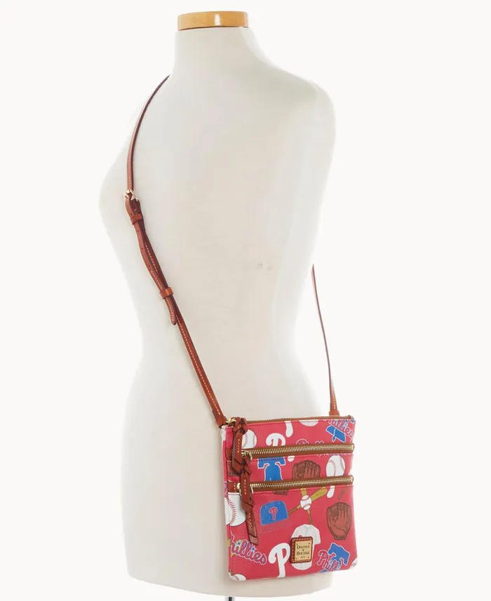 Woman MLB Phillies N S Triple Zip Crossbody Phillies Dooney and Bourke Crossbodies Woman MLB Phillies N S Triple Zip Crossbody Phillies Dooney and Bourke Crossbodies