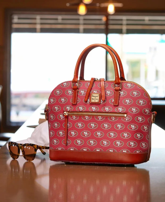 Woman NFL 49Ers Domed Zip Satchel 49ers Dooney and Bourke Satchels Woman NFL 49Ers Domed Zip Satchel 49ers Dooney and Bourke Satchels