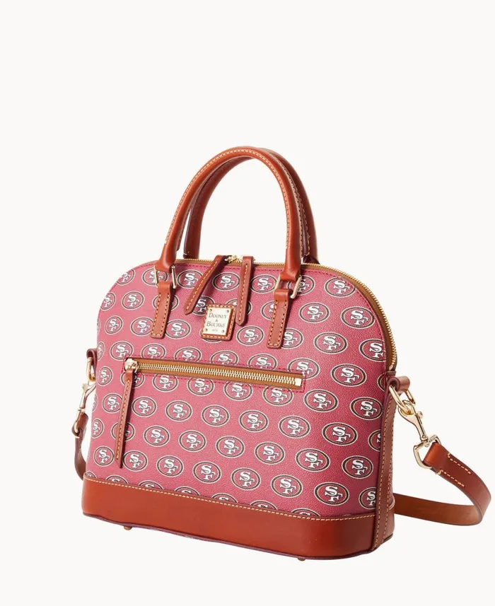 Woman NFL 49Ers Domed Zip Satchel 49ers Dooney and Bourke Satchels Woman NFL 49Ers Domed Zip Satchel 49ers Dooney and Bourke Satchels