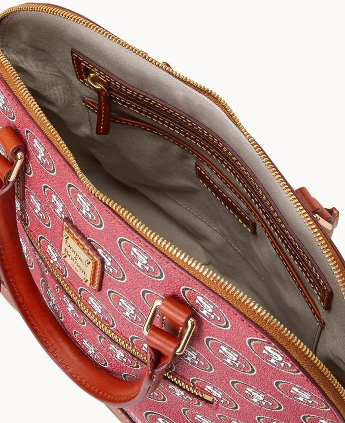 Woman NFL 49Ers Domed Zip Satchel 49ers Dooney and Bourke Satchels Woman NFL 49Ers Domed Zip Satchel 49ers Dooney and Bourke Satchels