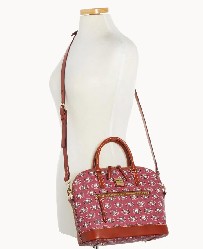Woman NFL 49Ers Domed Zip Satchel 49ers Dooney and Bourke Satchels Woman NFL 49Ers Domed Zip Satchel 49ers Dooney and Bourke Satchels