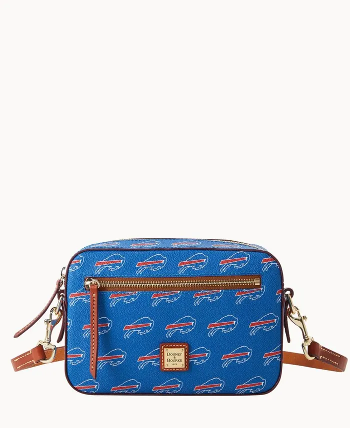 Woman NFL Bills Camera Zip Crossbody Bills Dooney and Bourke Crossbodies