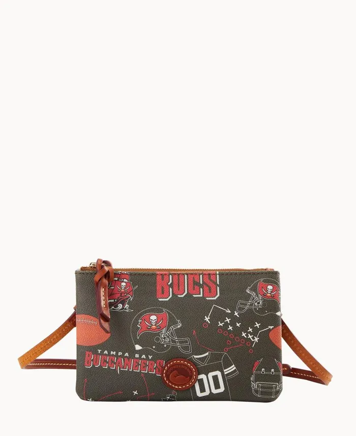 Woman NFL Buccaneers Top Zip Crossbody Buccaneers Dooney and Bourke Crossbodies