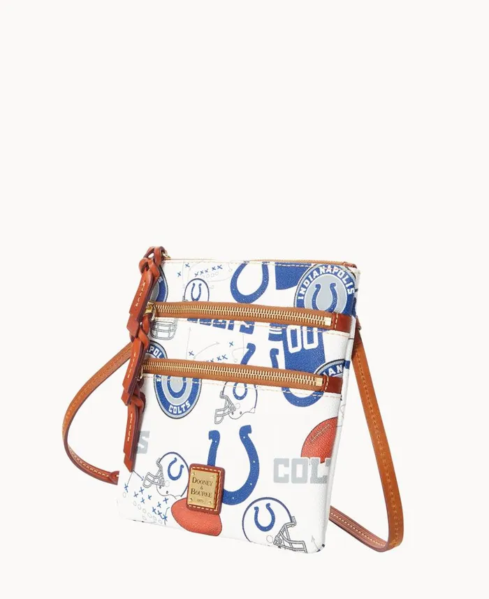 Woman NFL Colts N S Triple Zip Crossbody Colts Dooney and Bourke Crossbodies Woman NFL Colts N S Triple Zip Crossbody Colts Dooney and Bourke Crossbodies
