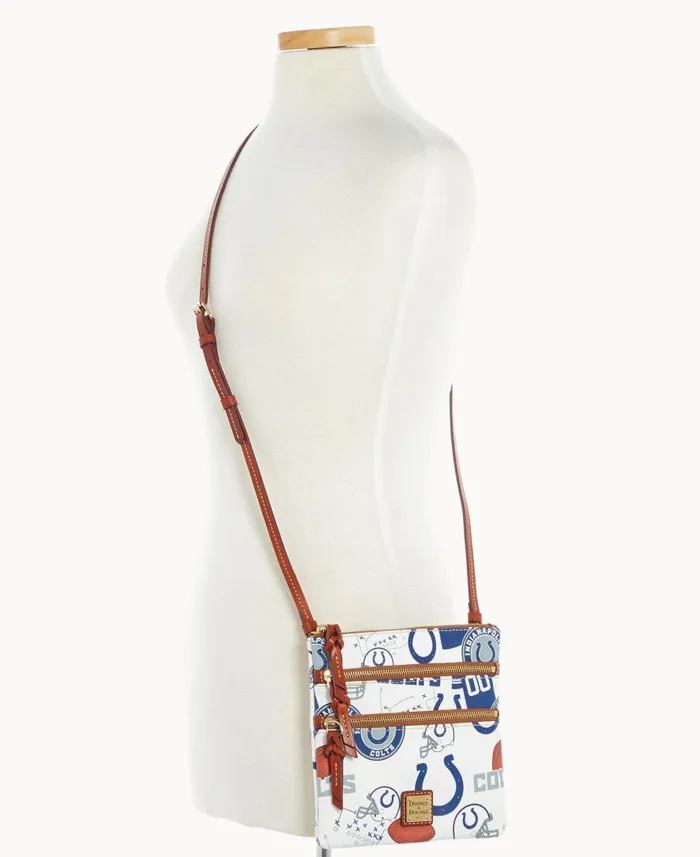 Woman NFL Colts N S Triple Zip Crossbody Colts Dooney and Bourke Crossbodies Woman NFL Colts N S Triple Zip Crossbody Colts Dooney and Bourke Crossbodies