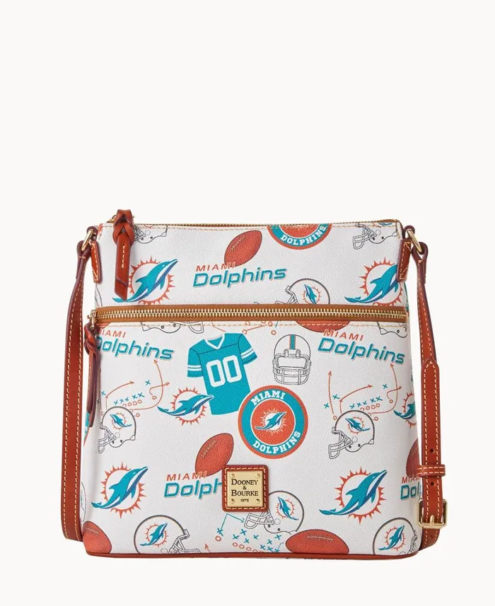 Woman NFL Dolphins Crossbody Dolphins Dooney and Bourke Crossbodies