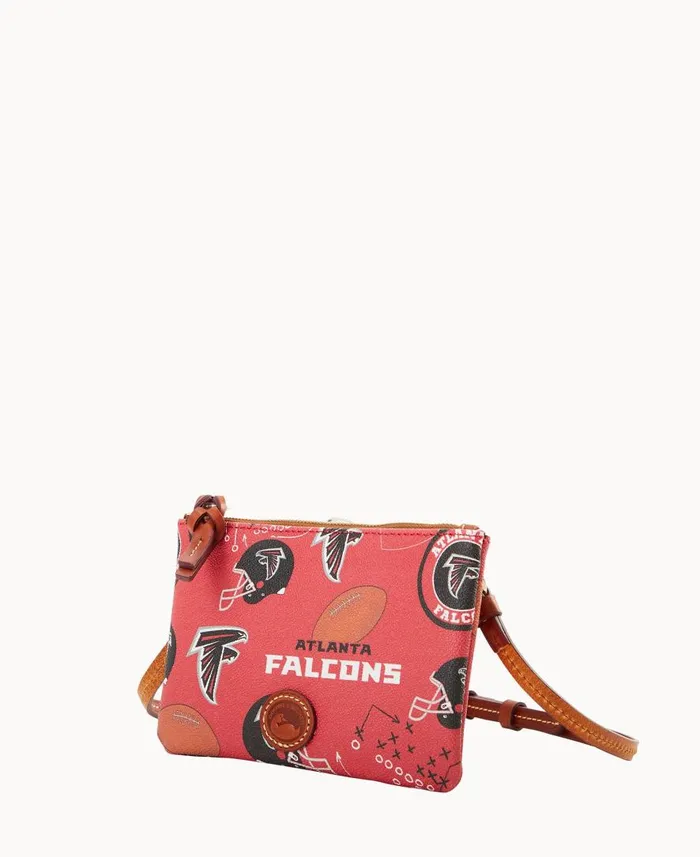 Woman NFL Falcons Top Zip Crossbody Falcons Dooney and Bourke Crossbodies Woman NFL Falcons Top Zip Crossbody Falcons Dooney and Bourke Crossbodies