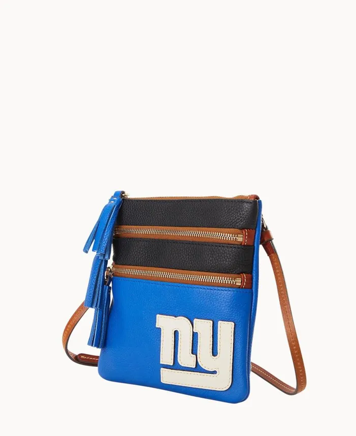 Woman NFL Giants Triple Zip Crossbody Giants Dooney and Bourke Crossbodies Woman NFL Giants Triple Zip Crossbody Giants Dooney and Bourke Crossbodies