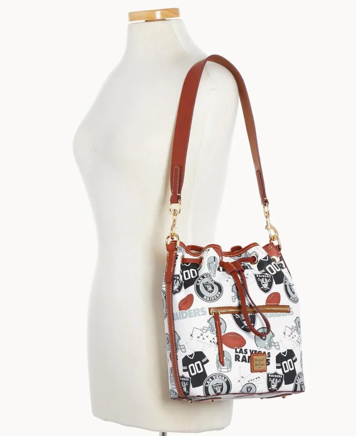 Woman NFL Raiders Drawstring Raiders Dooney and Bourke Shoulder Bags Woman NFL Raiders Drawstring Raiders Dooney and Bourke Shoulder Bags