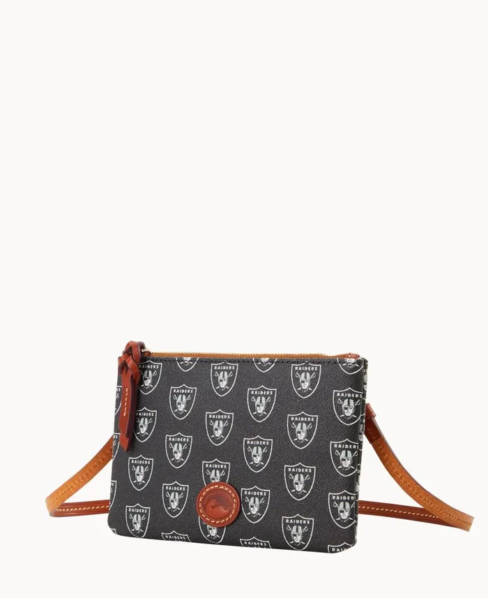 Woman NFL Raiders Top Zip Crossbody Raiders Dooney and Bourke Crossbodies Woman NFL Raiders Top Zip Crossbody Raiders Dooney and Bourke Crossbodies