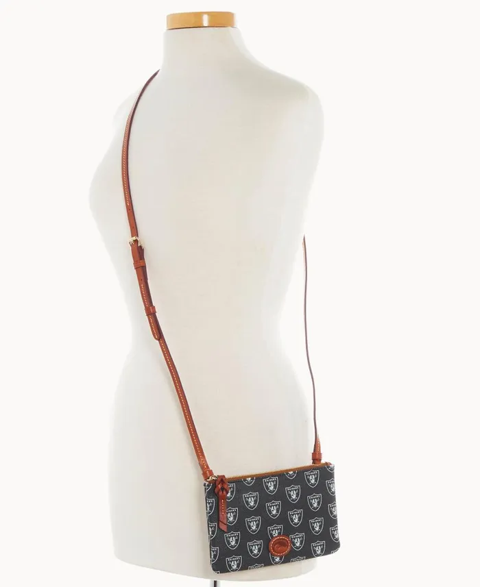 Woman NFL Raiders Top Zip Crossbody Raiders Dooney and Bourke Crossbodies Woman NFL Raiders Top Zip Crossbody Raiders Dooney and Bourke Crossbodies