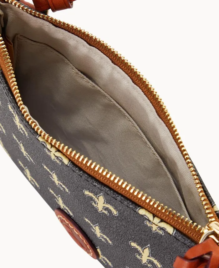 Woman NFL Saints Top Zip Crossbody Saints Dooney and Bourke Crossbodies Woman NFL Saints Top Zip Crossbody Saints Dooney and Bourke Crossbodies