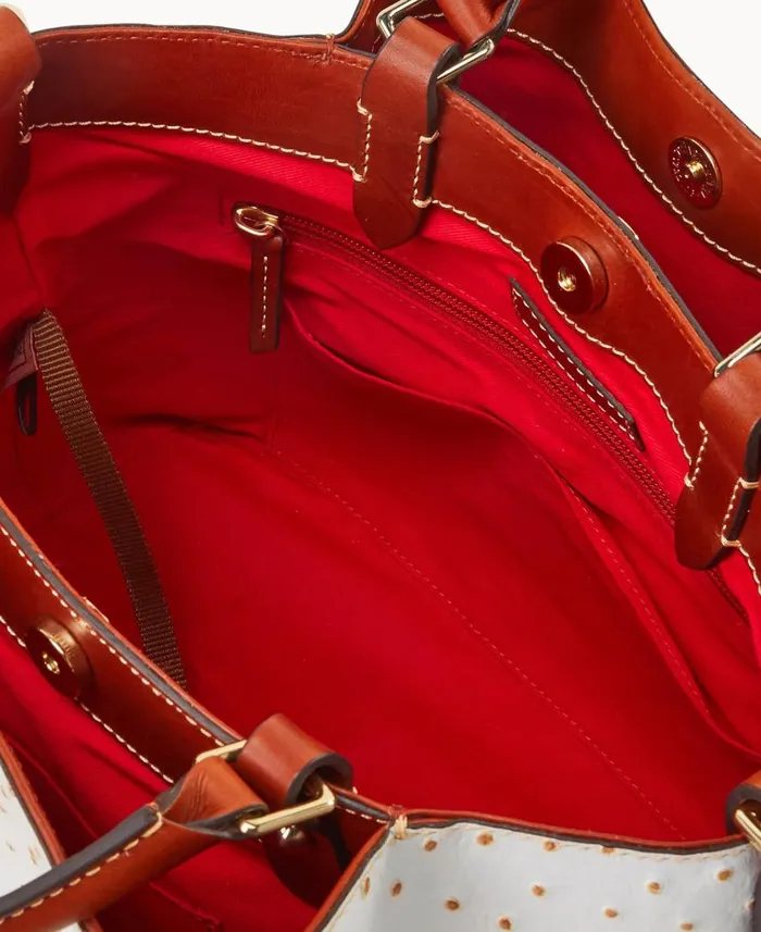 Woman Ostrich Barlow Bone Dooney and Bourke Satchels Woman Ostrich Barlow Bone Dooney and Bourke Satchels