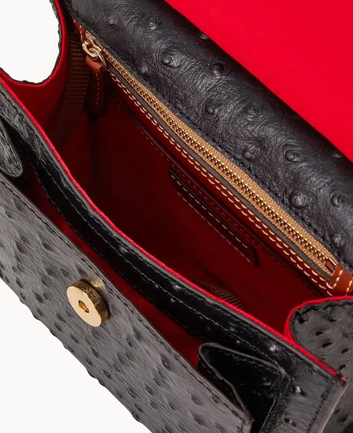 Woman Ostrich Crossbody Black Dooney and Bourke Crossbodies Woman Ostrich Crossbody Black Dooney and Bourke Crossbodies