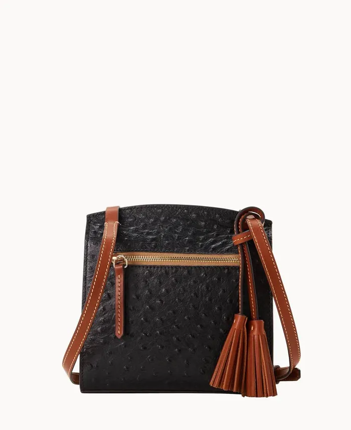 Woman Ostrich Crossbody Black Dooney and Bourke Crossbodies Woman Ostrich Crossbody Black Dooney and Bourke Crossbodies