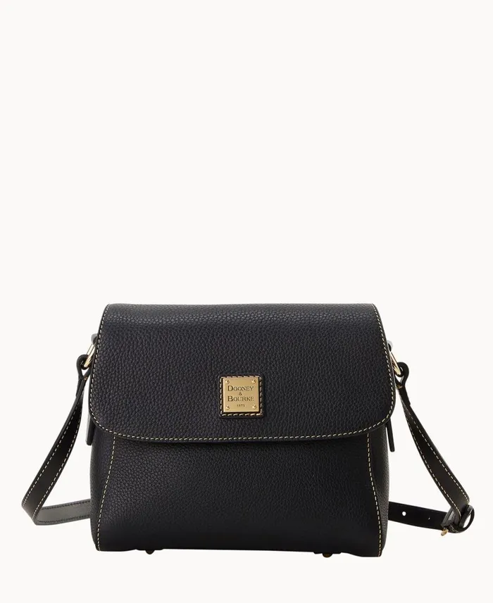 Woman Pebble Grain Small Eliza Crossbody Black Black Dooney and Bourke Crossbodies