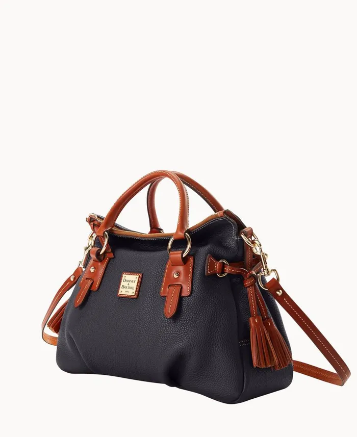 Woman Pebble Grain Stanwich Satchel Black Dooney and Bourke Satchels Woman Pebble Grain Stanwich Satchel Black Dooney and Bourke Satchels