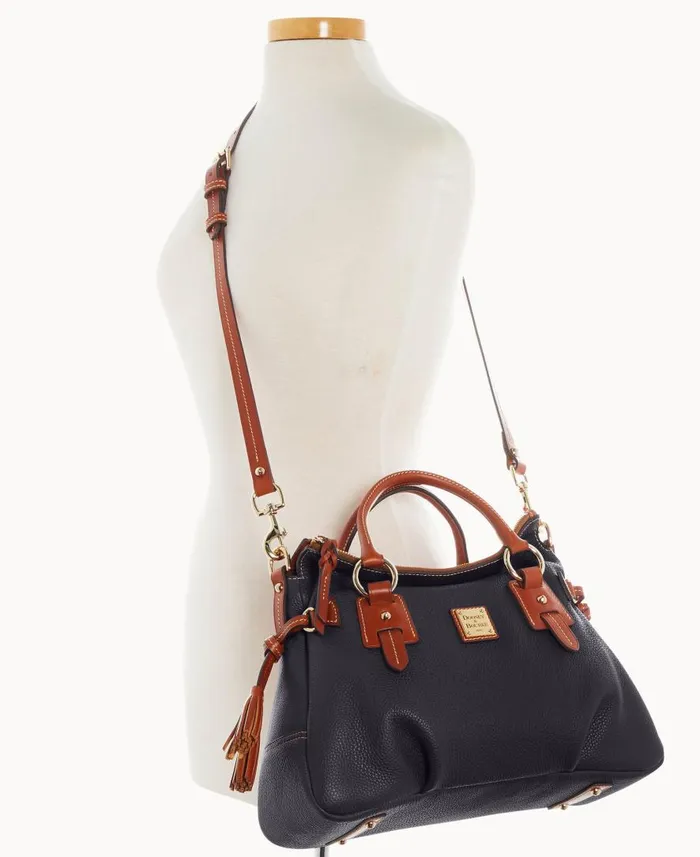 Woman Pebble Grain Stanwich Satchel Black Dooney and Bourke Satchels Woman Pebble Grain Stanwich Satchel Black Dooney and Bourke Satchels
