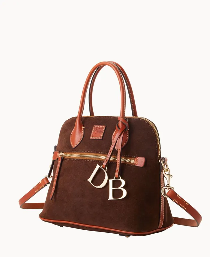 Woman Suede Domed Satchel Dooney and Bourke Satchels Woman Suede Domed Satchel Dooney and Bourke Satchels