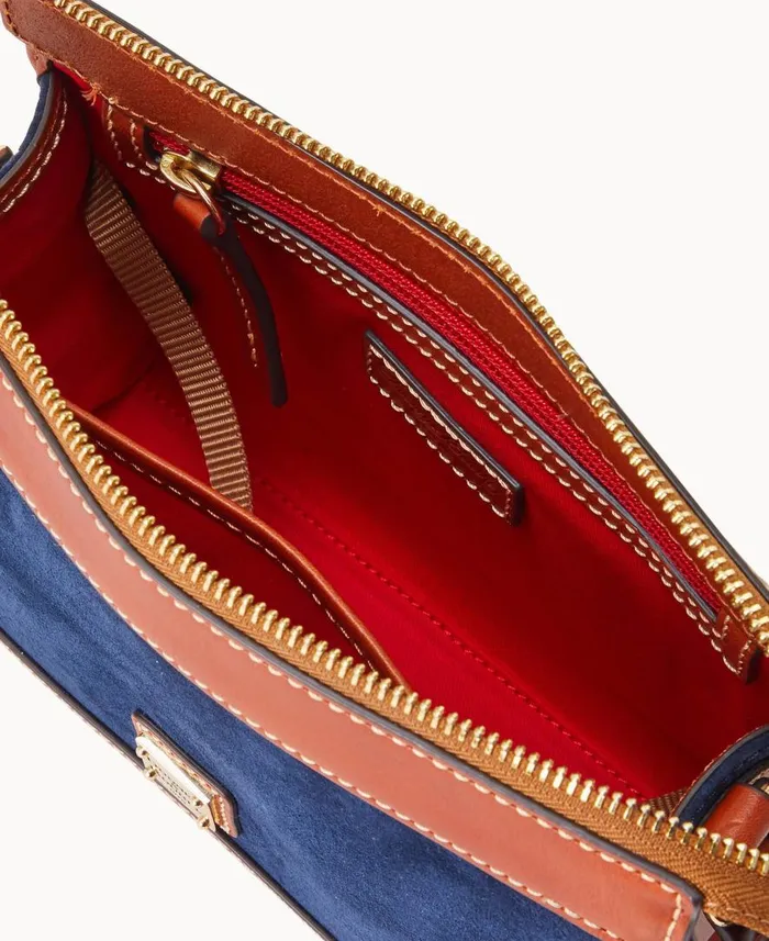 Woman Suede Zip Crossbody Navy Dooney and Bourke Crossbodies Woman Suede Zip Crossbody Navy Dooney and Bourke Crossbodies