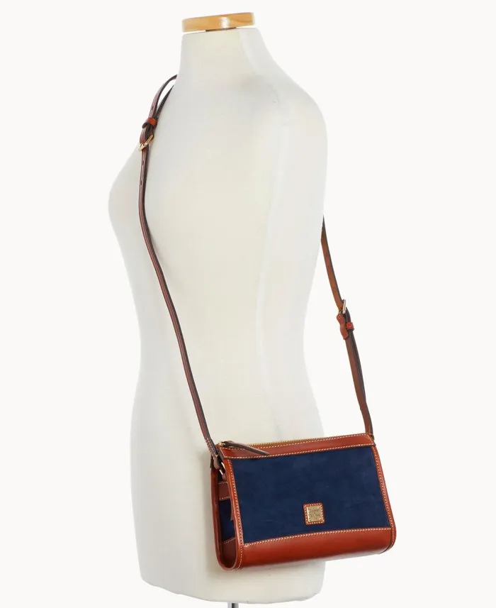 Woman Suede Zip Crossbody Navy Dooney and Bourke Crossbodies Woman Suede Zip Crossbody Navy Dooney and Bourke Crossbodies