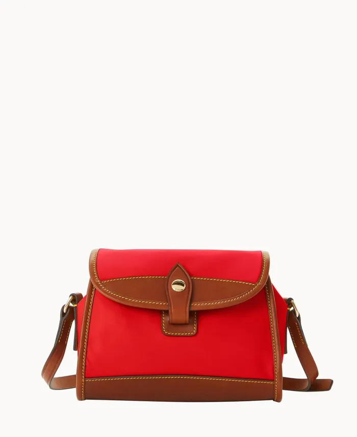 Woman Wayfarer Flap Crossbody Red Dooney and Bourke Crossbodies