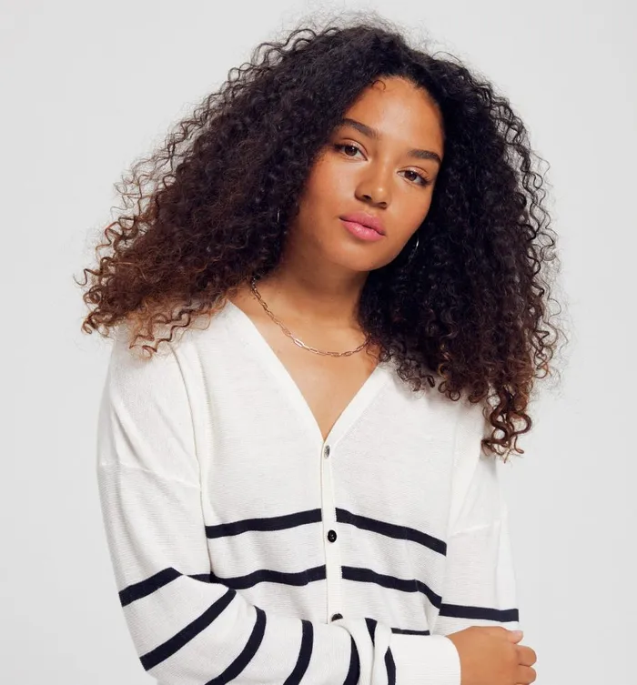 Women 2Way Cardigan 8211 Black Stripes Promod Jumpers And Cardigans Women 2Way Cardigan 8211 Black Stripes Promod Jumpers And Cardigans
