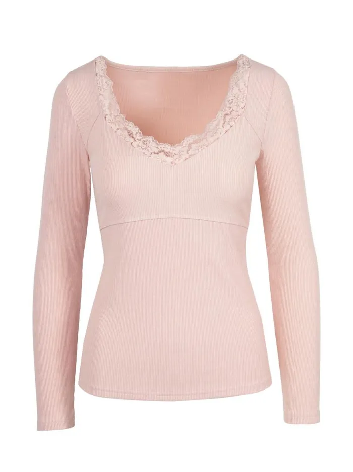 Women Abbey Sweatheart Top In Silver Pink Jessica Simpson Tops and Tees