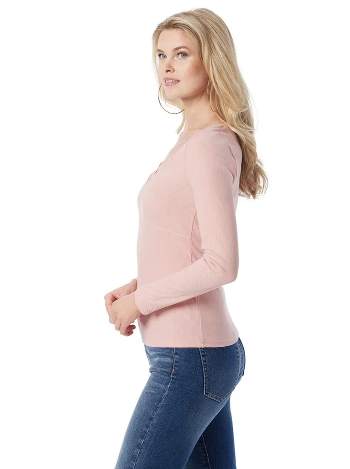 Women Abbey Sweatheart Top In Silver Pink Jessica Simpson Tops and Tees