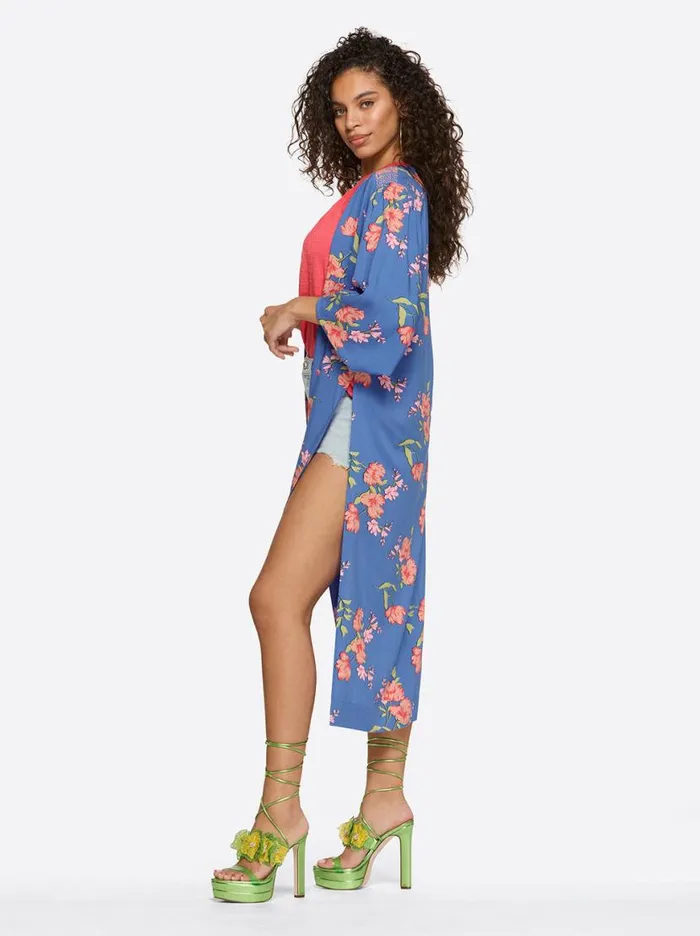 Women Amalia Kimono In Happy Floret Jessica Simpson Jackets Blazers and Kimonos
