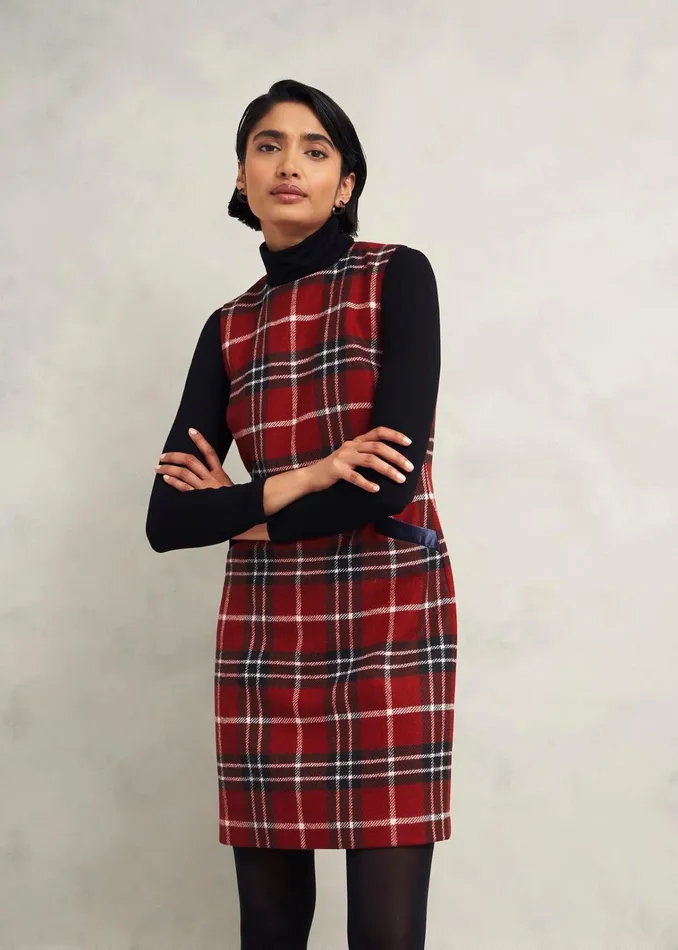 Women Amaris Wool Dress Red Multi Hobbs Dresses and Jumpsuits